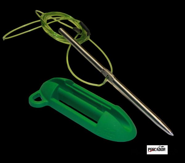 Fish Stringer w/ line & holder GREEN – Image 2