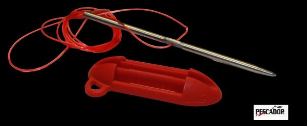 Fish Stringer w/ line & holder RED – Image 2