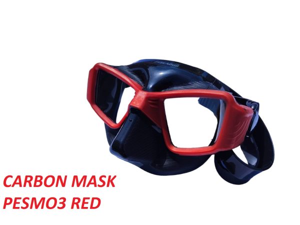 PESCADOR SUB CARBON MASK PESMO3 RED