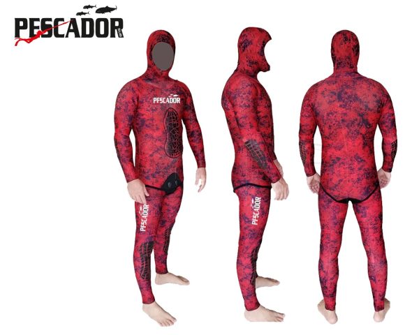 PESCADOR SUB FIRE RED 5mm Yamamoto Wetsuit