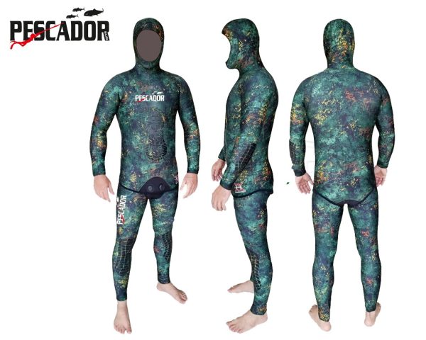 PESCADOR SUB FIRE GREEN  7mm Yamamoto Wetsuit